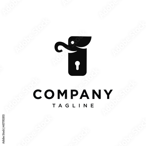 Elephant door logo icon vector template.eps