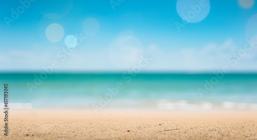 beautiful beach out of focus