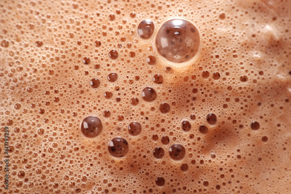 close up of chocolate milk bubble close up of chocolate milk bubble