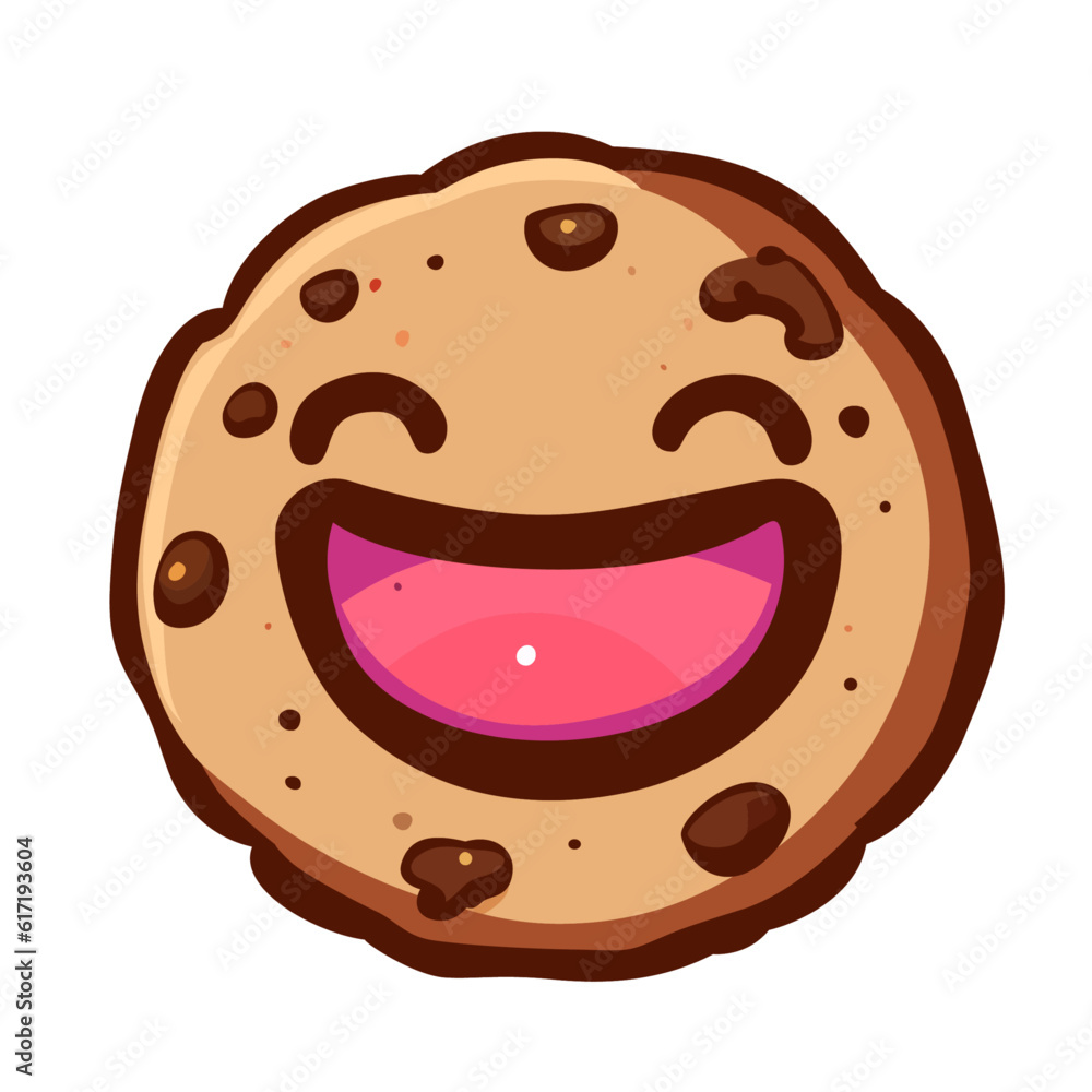 Happy cookie cartoon vector illustration , cookie smiley face , cookie with a happy face cartoon vector image Happy cookie cartoon vector illustration , cookie smiley face , cookie with a happy face cartoon vector image