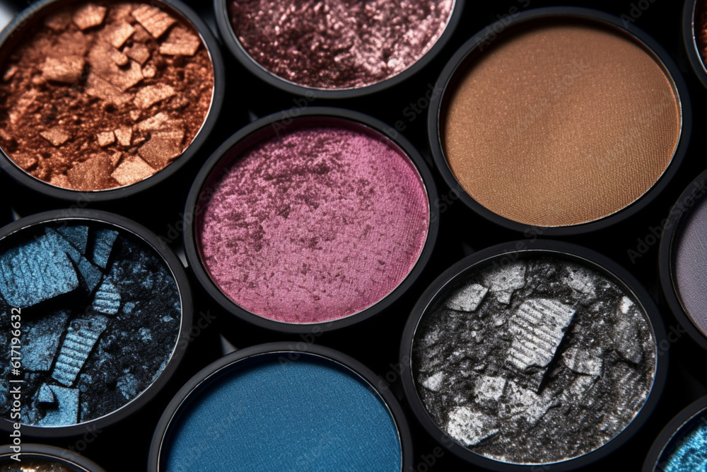 Luminous eye Shadows Dark Palette for Beauty Industry Luminous eye Shadows Dark Palette for Beauty Industry