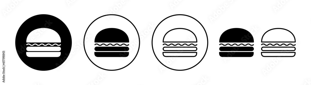 Burger icon set for web and mobile app. burger sign and symbol. hamburger Burger icon set for web and mobile app. burger sign and symbol. hamburger