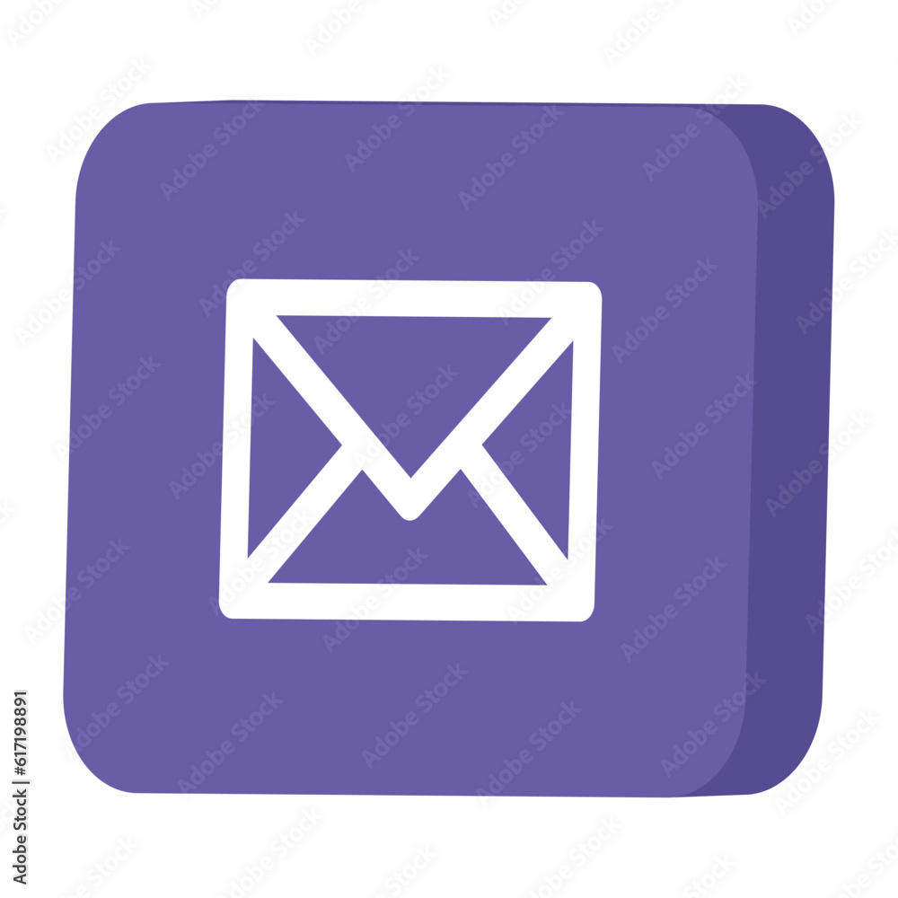 Isolated 3d internet message icon Vector Isolated 3d internet message icon Vector