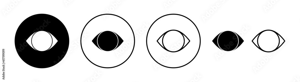 Eye icon set for web and mobile app. Eye sign and symbol. Look and Vision icon. Eye icon set for web and mobile app. Eye sign and symbol. Look and Vision icon.