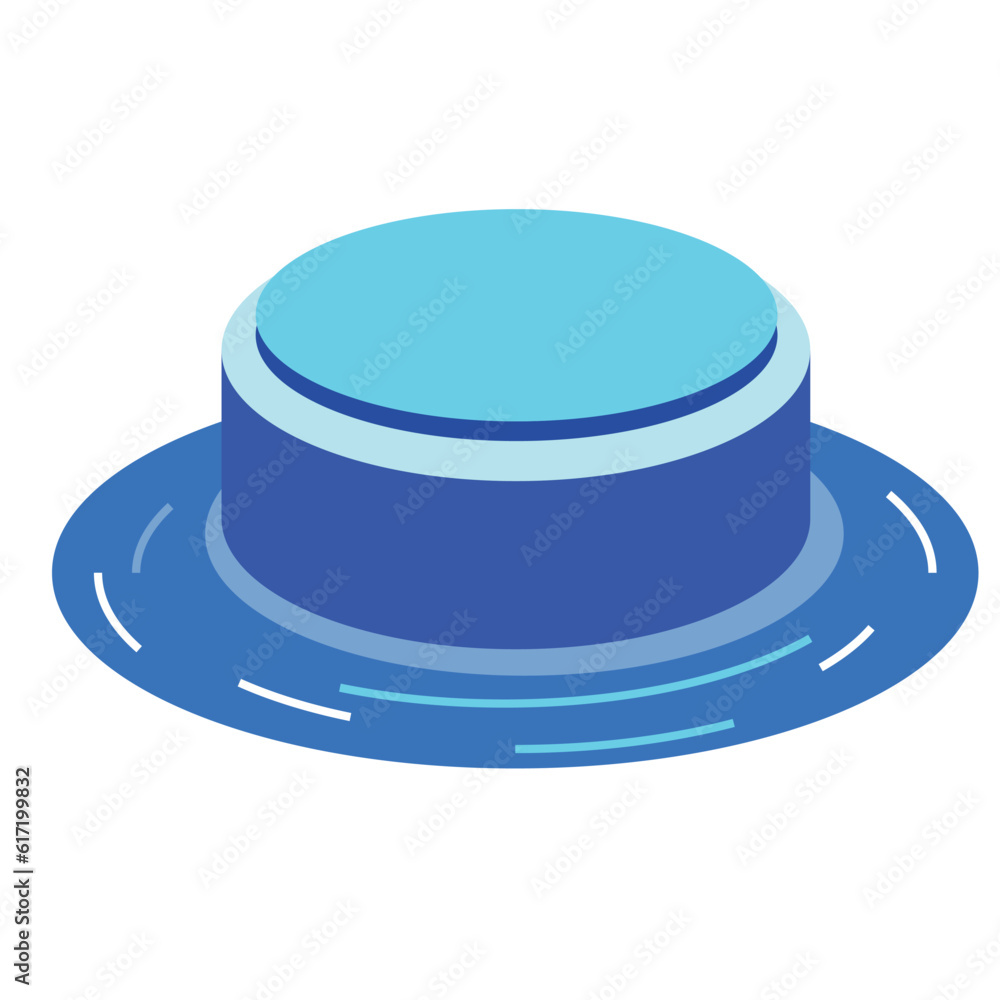 Isolated empty technology hologram pedestal Vector