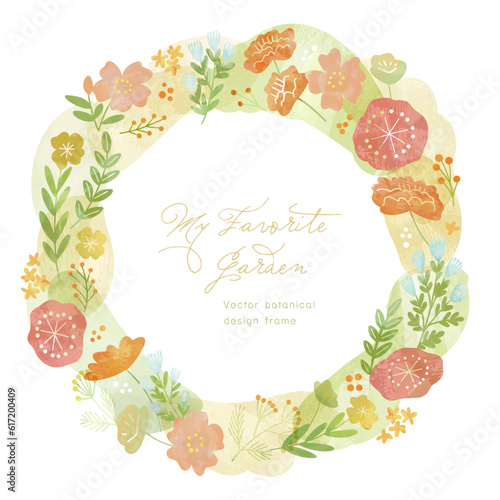 お花のリース（ナチュラル）