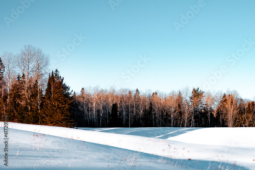 Pristine Snow In Early February in Commanda, Ontario