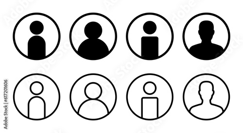 User Icon set illustration. person sign and symbol. people icon.