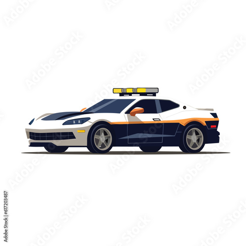 police car vector flat minimalistic isolated illustration © Zaharia Levy