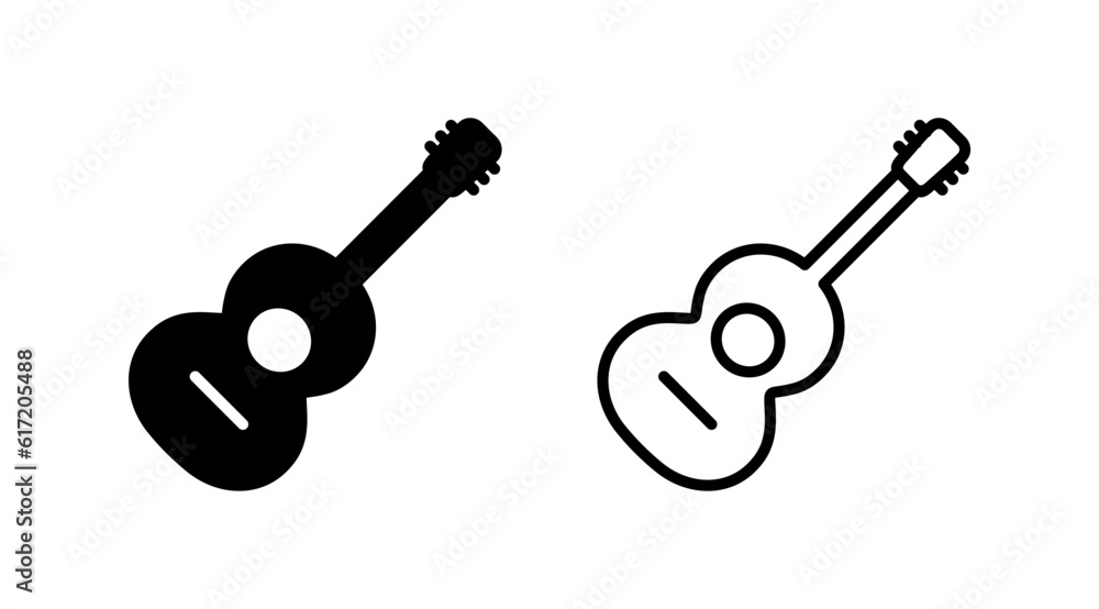 Guitar icon vector. musical instrument sign Guitar icon vector. musical instrument sign