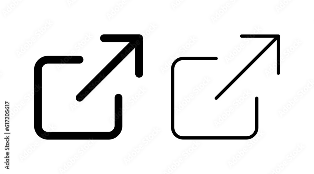External link icon vector. hyperlink chain symbol. download, share, External link icon vector. hyperlink chain symbol. download, share,