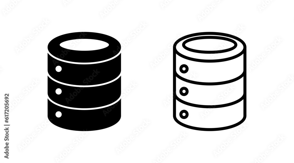 Database icon vector. server icon. storage Database icon vector. server icon. storage