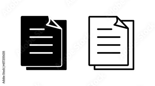 Document icon vector. Paper icon. File Icon © zo3listic