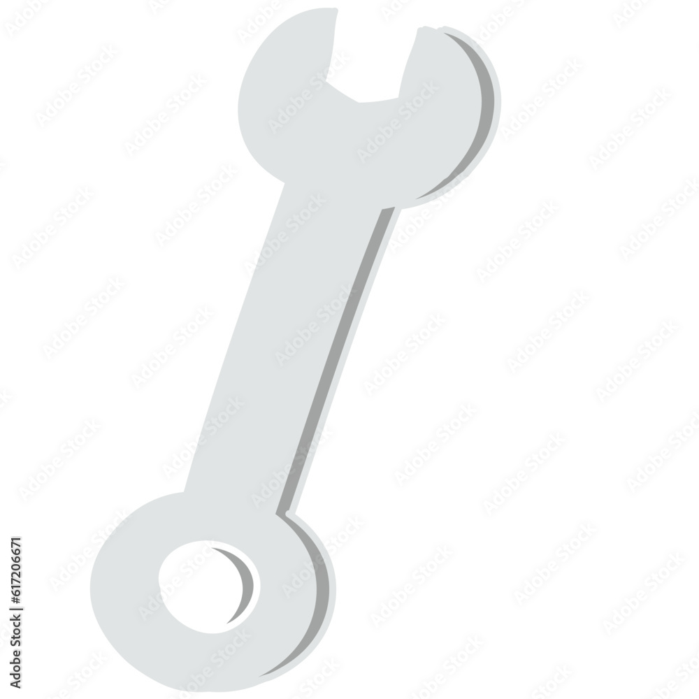 adjustable wrench enginering tools hand drawn vector element adjustable wrench enginering tools hand drawn vector element