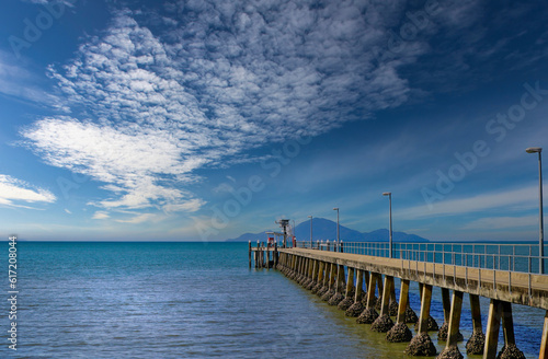 Cardwell in North Queensland Australia.View of the jetty or pier