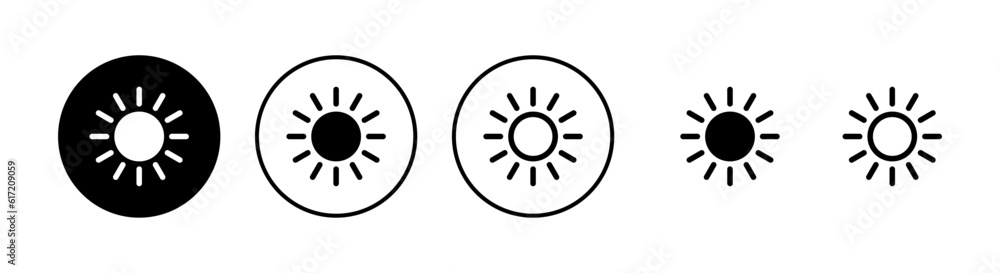 Sun icons set. Sun vector icon. brightness Sun icons set. Sun vector icon. brightness