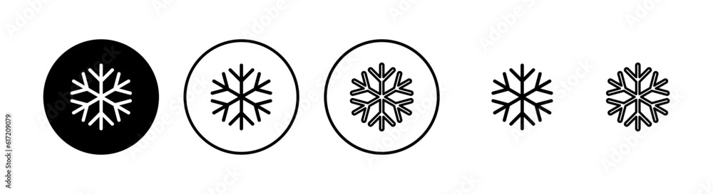 Snowflake icons set. snow icon vector. Symbol of winter, frozen Snowflake icons set. snow icon vector. Symbol of winter, frozen