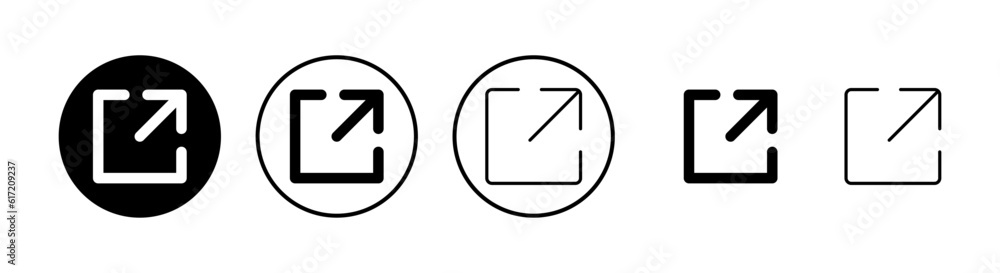 External link symbol icons set. Link icon. Link vector icon. Hyperlink chain symbol External link symbol icons set. Link icon. Link vector icon. Hyperlink chain symbol
