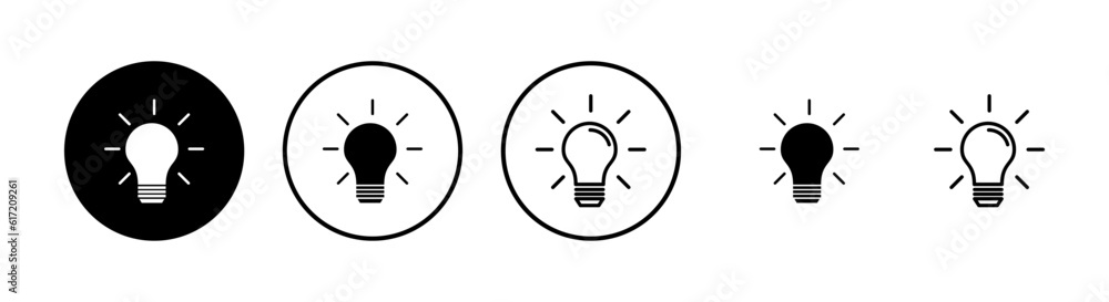 Lamp icons set. Light bulb icon vector. Idea vector icon Lamp icons set. Light bulb icon vector. Idea vector icon