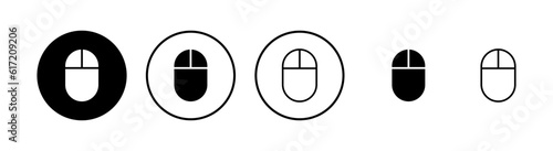 Computer Mouse Icons set. Computer mouse vector icon