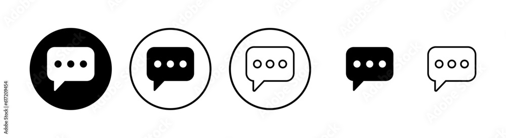 Chat icons set. Chat vector icon. Speech bubble Chat icons set. Chat vector icon. Speech bubble