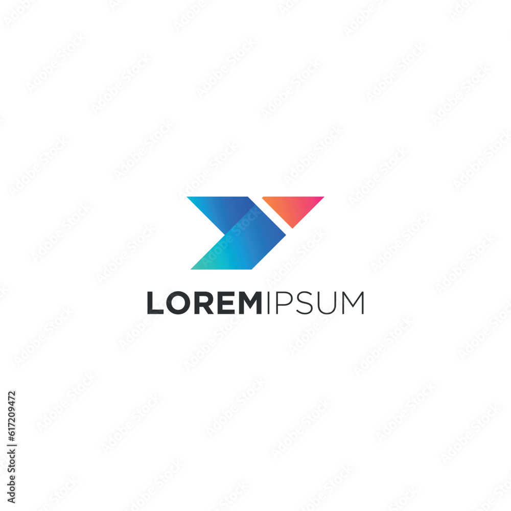 Vector minimalist letter y with falcon concept y logo be used for your company brand identity art Vector minimalist letter y with falcon concept y logo be used for your company brand identity art