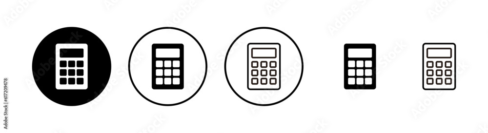 Calculator icons set. Calculator vector icon Calculator icons set. Calculator vector icon