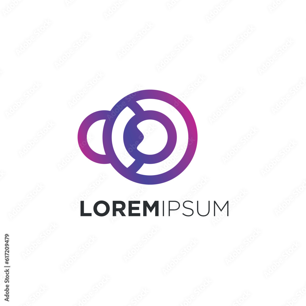 Vector circle logo template design art Vector circle logo template design art