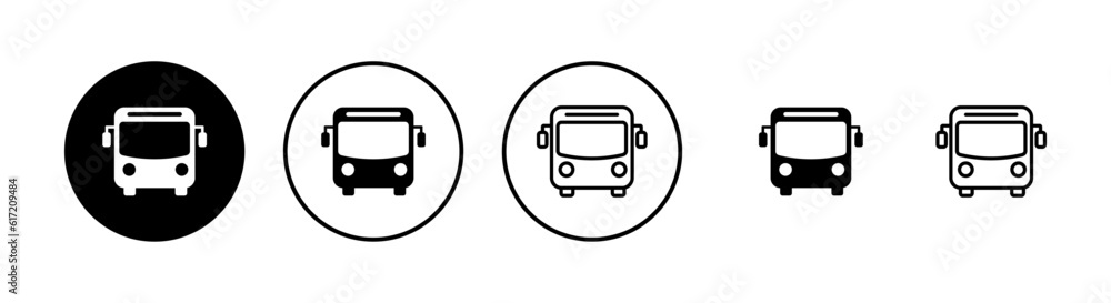 Bus Icons set. Bus vector icon. Public transport symbol. Bus Icons set. Bus vector icon. Public transport symbol.