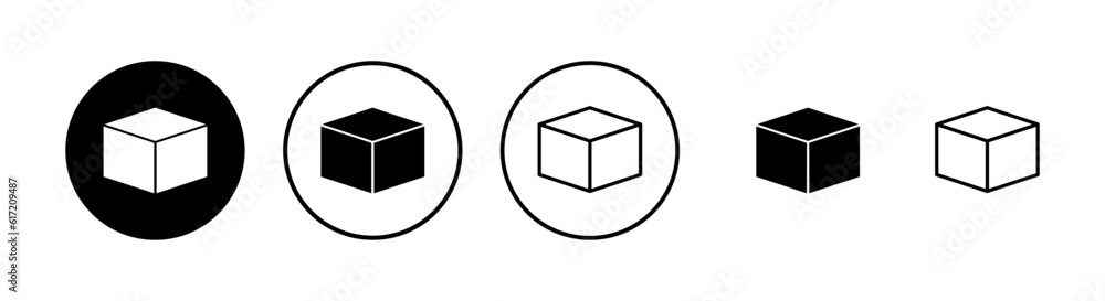 Open box icons set. Cardboard box, packaging open. Box icon vector Open box icons set. Cardboard box, packaging open. Box icon vector