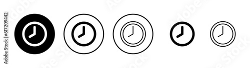Clock icons set. Time icon vector. Clock vector icon