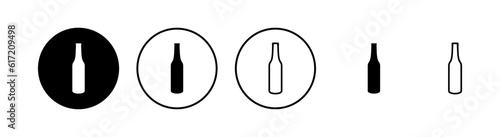 Bottle icons set. Bottle icon in trendy flat design