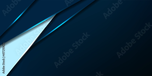 Abstract geometric shape background, Modern Dark blue background vector overlap layer.