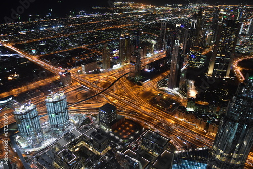 Night view of Dubai from the Burj Khalifa 1 © 隼也 金子