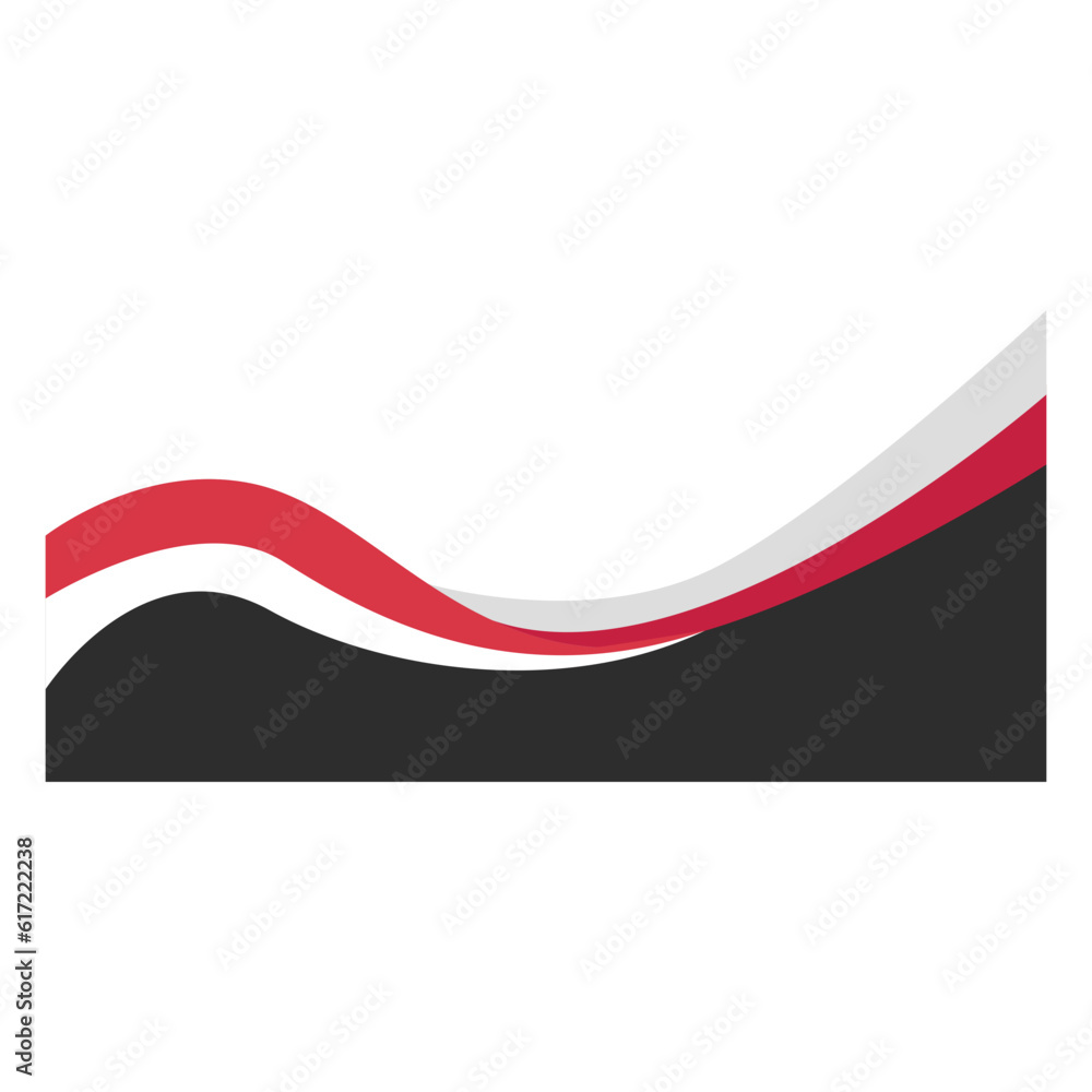 Indonesian flag ribbon border. Business border element. Indonesian flag ribbon border. Business border element.