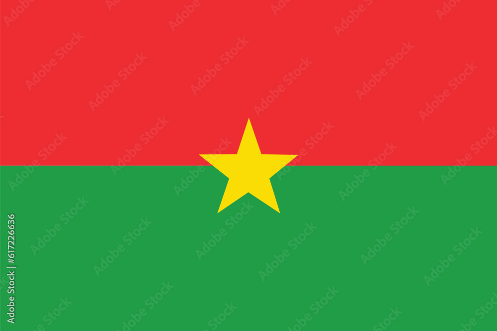 Burkina Faso flag. Flag of Burkina Faso shape Burkina Faso flag. Flag of Burkina Faso shape