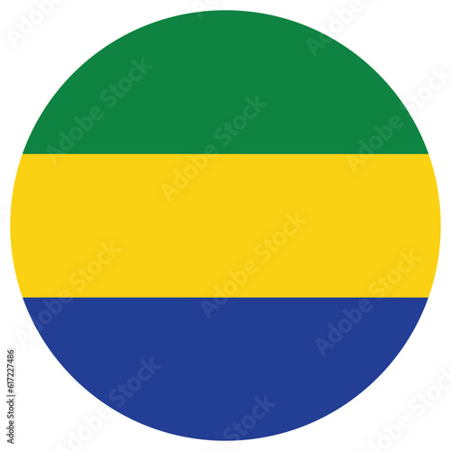 Free Download Gabon flag design shape. Flag of Gabon shape - GFXLoad