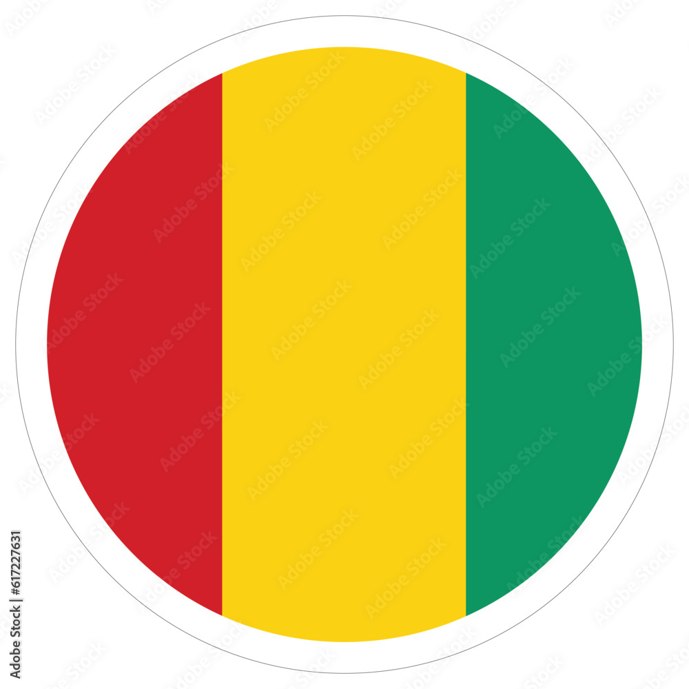 Fototapeta premium Guinea flag. flag of Guinea design shape