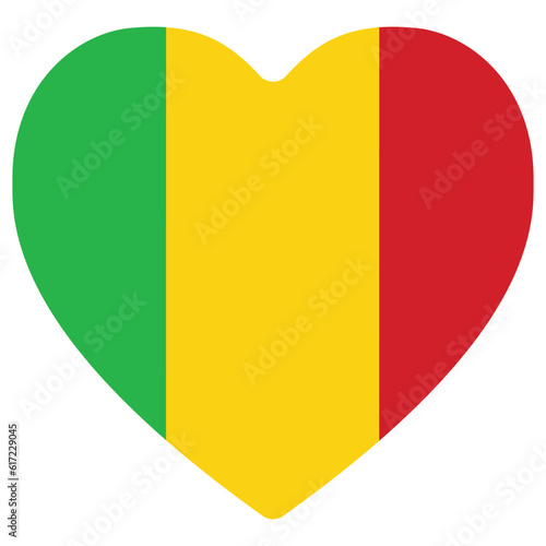 Mali flag shape. Flag of Mali design shape circle shape 