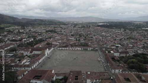 Footage drone Town of Villa de Leyva, Colombia