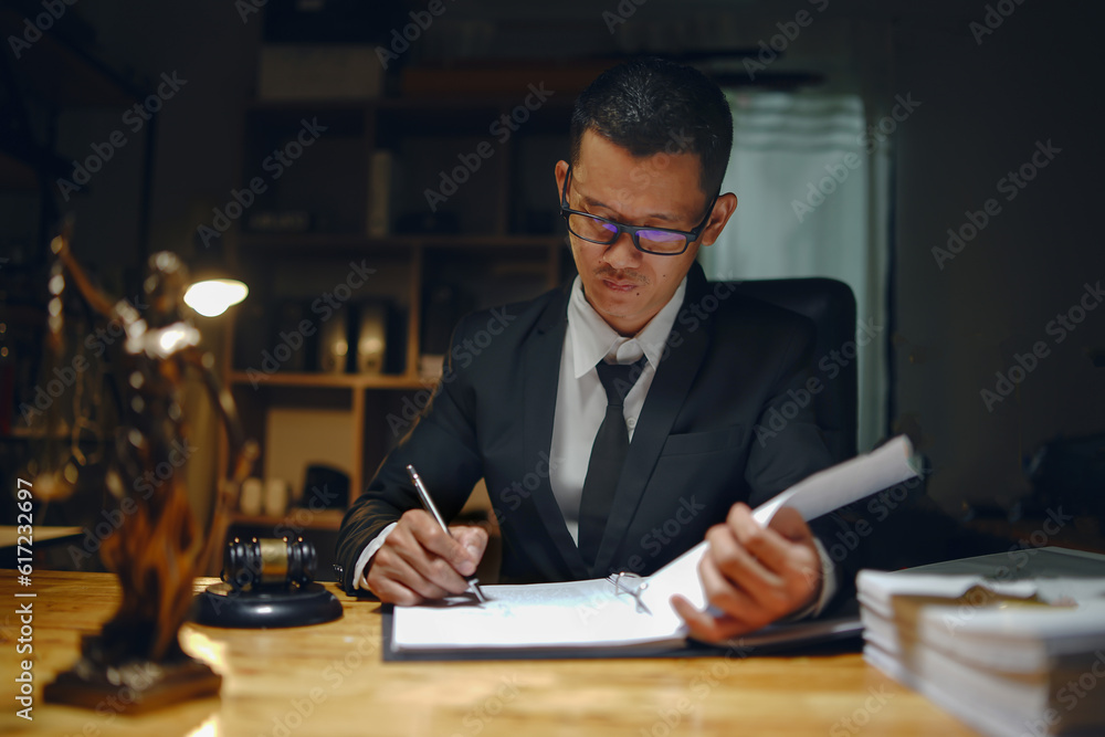Lawyer Business Lawyer working on Legal matters at the office Lawyer Business Lawyer working on Legal matters at the office