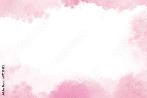 Pink watercolor backgrounds painted use for a wedding, valentines and Mother’s Day card, poster backdrop, and other illustrations work © Kham