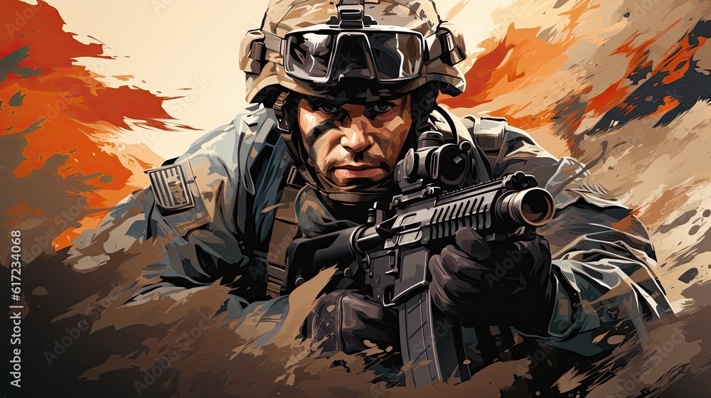soldier illustration