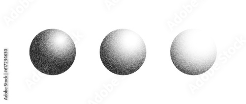 Foto Textured gradient spheres set