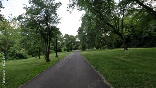 Philadelphia city summer day bike trail