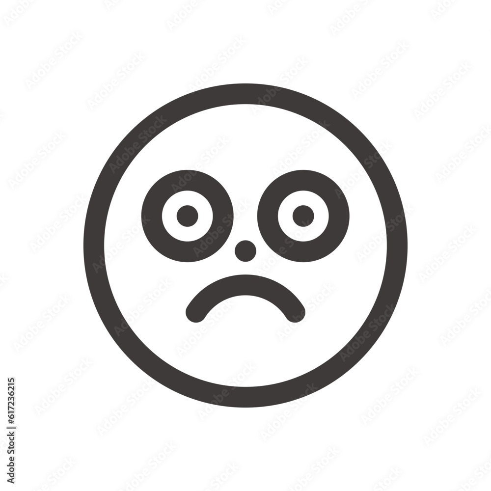 Fototapeta premium 製品設計やアプリ開発やプログラミングに最適な、シンプルで使いやすい表情の絵文字アイコン7