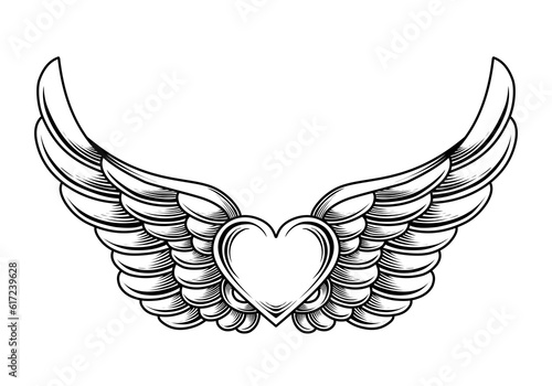 heart with wings