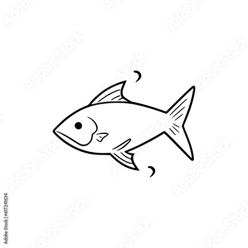 simple fishing store hobby leisure logo vector illustration template design