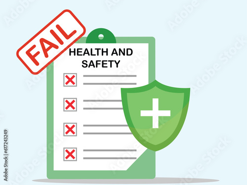 Failed Health and Safety Regulations, Emergency Plan of Health and Safe checklist , Fail Health and Safeties Plans, Fire Safety, Safety Regulations. Safety first regulations failed to perform