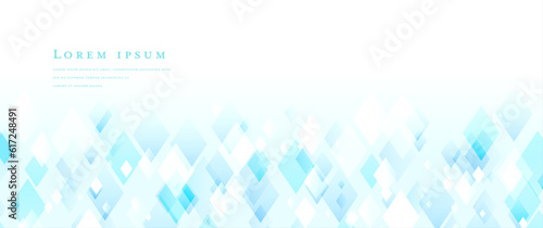 Abstract background with many diamonds (blue)